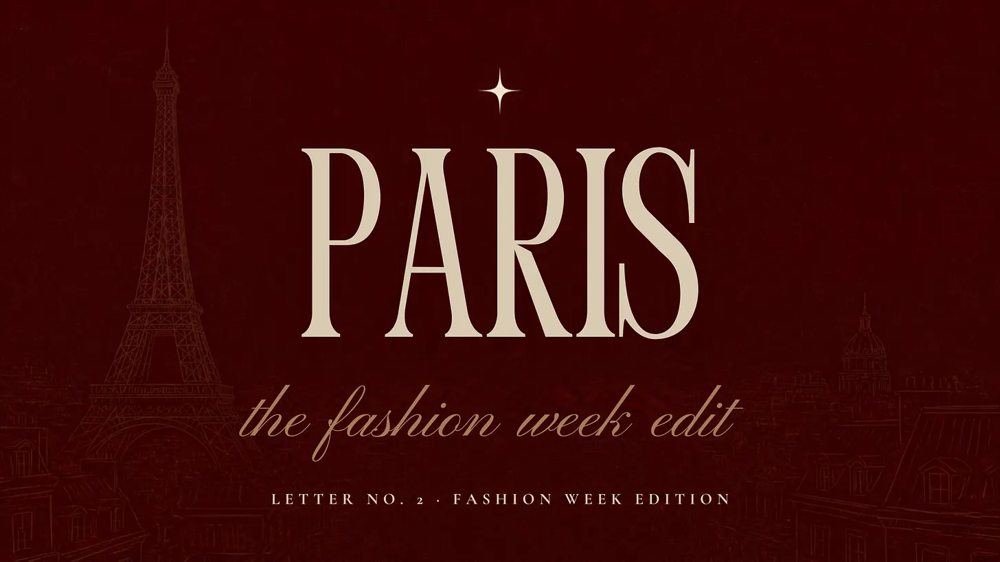 Paris Fashion Week (for the ones that know ball)