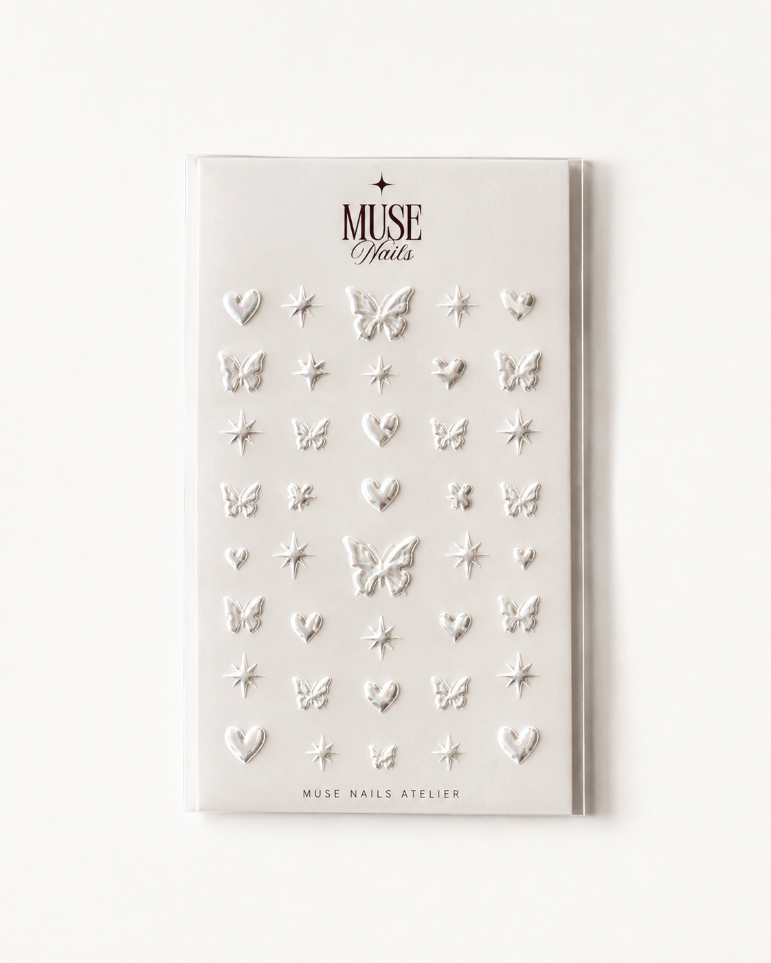 MUSE Decorative Nail Stickers (White Pearl)
